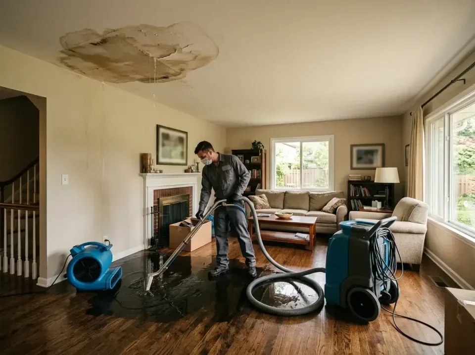 attic-pipe-burst-ceiling-drip-008 — frequently asked questions, Water Damage Restoration & Carpet Care in Evanston, IL